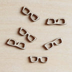 Lot de 6 mini pampilles à customiser LUNETTES en bois éco-responsable, fabriqué en France