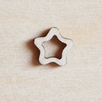 Lot de 6 mini pampilles à customiser ÉTOILE en bois éco-responsable, fabriqué en France