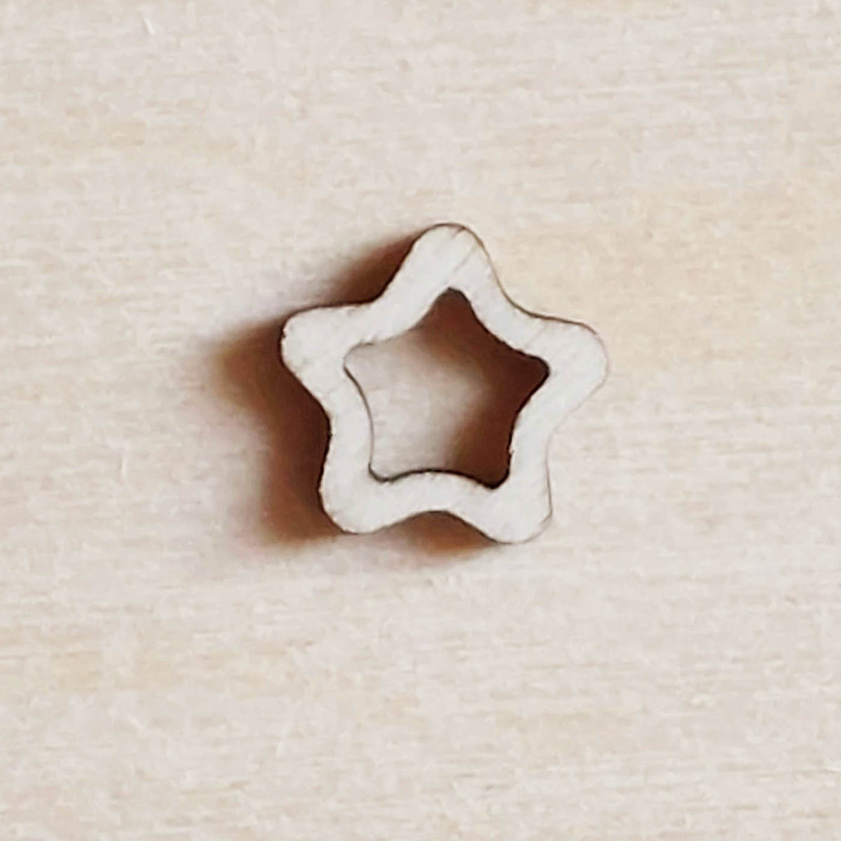 Lot de 6 mini pampilles à customiser ÉTOILE en bois éco-responsable, fabriqué en France