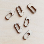 Lot de 6 mini pampilles à customiser GÉLULE en bois éco-responsable, fabriqué en France