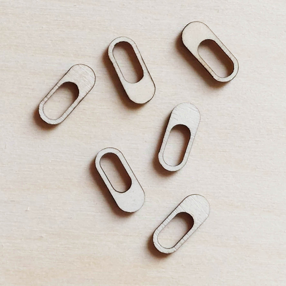Lot de 6 mini pampilles à customiser GÉLULE en bois éco-responsable, fabriqué en France