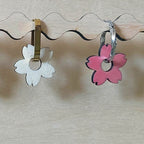 Lot de 6 pampilles à customiser FLEUR 5 PÉTALES DÉCOUPÉS en bois éco-responsable, fabriqué en France