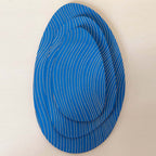 Lot de 3 plateaux bijoux et accessoires ZEN BLEU INTENSE en bois éco-responsable, fabriqués en France