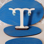 Lot de 3 plateaux bijoux et accessoires ZEN BLEU INTENSE en bois éco-responsable, fabriqués en France