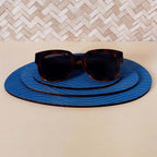 Lot de 3 plateaux bijoux et accessoires ZEN BLEU INTENSE en bois éco-responsable, fabriqués en France