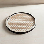boudoir plateau vide-poches rond en bois pour bijoux et accessoires La Famille Design