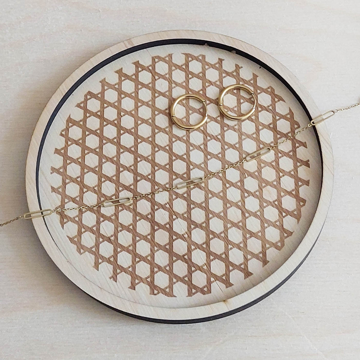 boudoir plateau vide-poches rond avec bijoux La Famille Design
