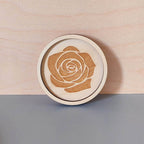 Plateau vide-poche bijoux et accessoires BOUDOIR R ROSE rond en bois éco-responsable, fabriqué en France