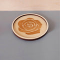Plateau vide-poche bijoux et accessoires BOUDOIR R L ROSE rond en bois éco-responsable, fabriqué en France