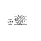 Lot de 6 pampilles à customiser RONDELLE CITRON en bois éco-responsable, fabriqué en France