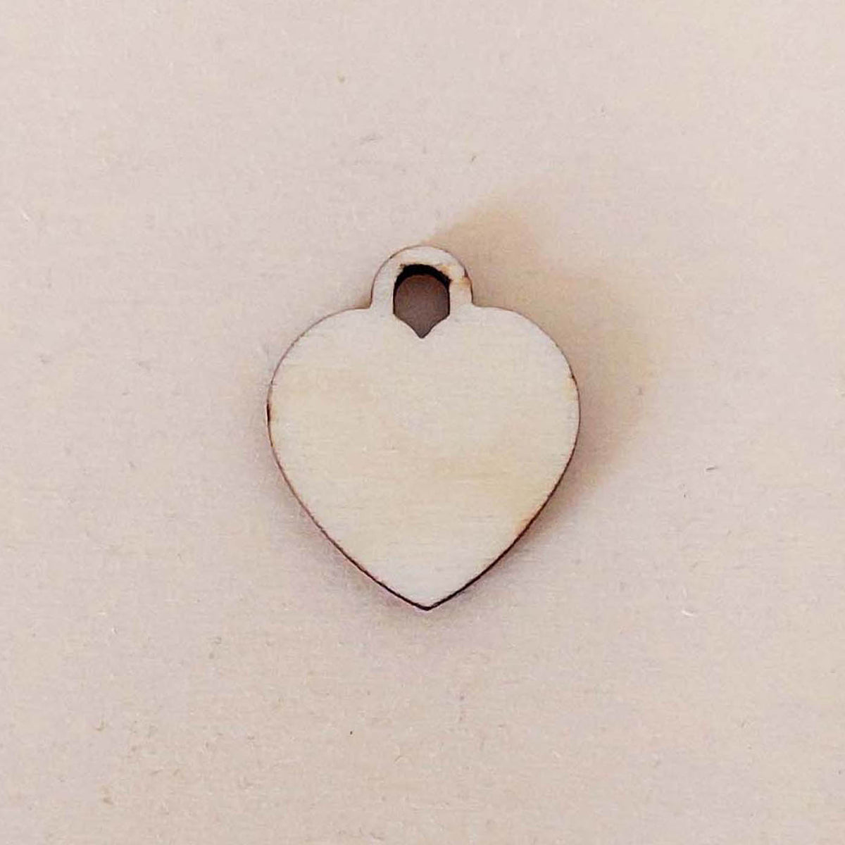 Lot de 6 pampilles à customiser COEUR CADENAS en bois éco-responsable, fabriqué en France