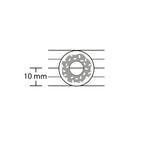 Lot de 6 pampilles à customiser DONUT en bois éco-responsable, fabriqué en France