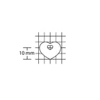pampille double cœur dimensions