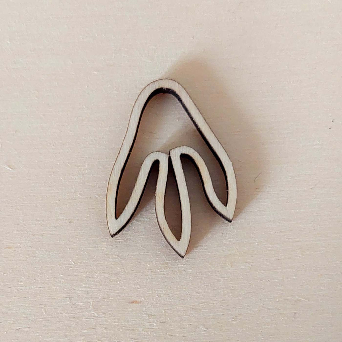 Lot de 6 pampilles à customiser EMPREINTE DINO en bois éco-responsable, fabriqué en France