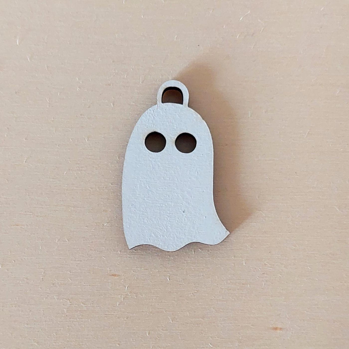 Lot de 6 pampilles à customiser FANTOME BLANC en bois éco-responsable, fabriqué en France