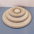3 plateaux à bijoux superposés en bois gravé RAYON S, RAYON M, RAYON L