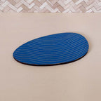 Plateau bijoux et accessoires ZEN S BLEU INTENSE en bois éco-responsable, fabriqué en France