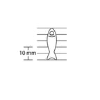 Lot de 6 pampilles à customiser POISSON en bois éco-responsable, fabriqué en France