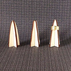 3 présentoirs à bagues en bois made in France