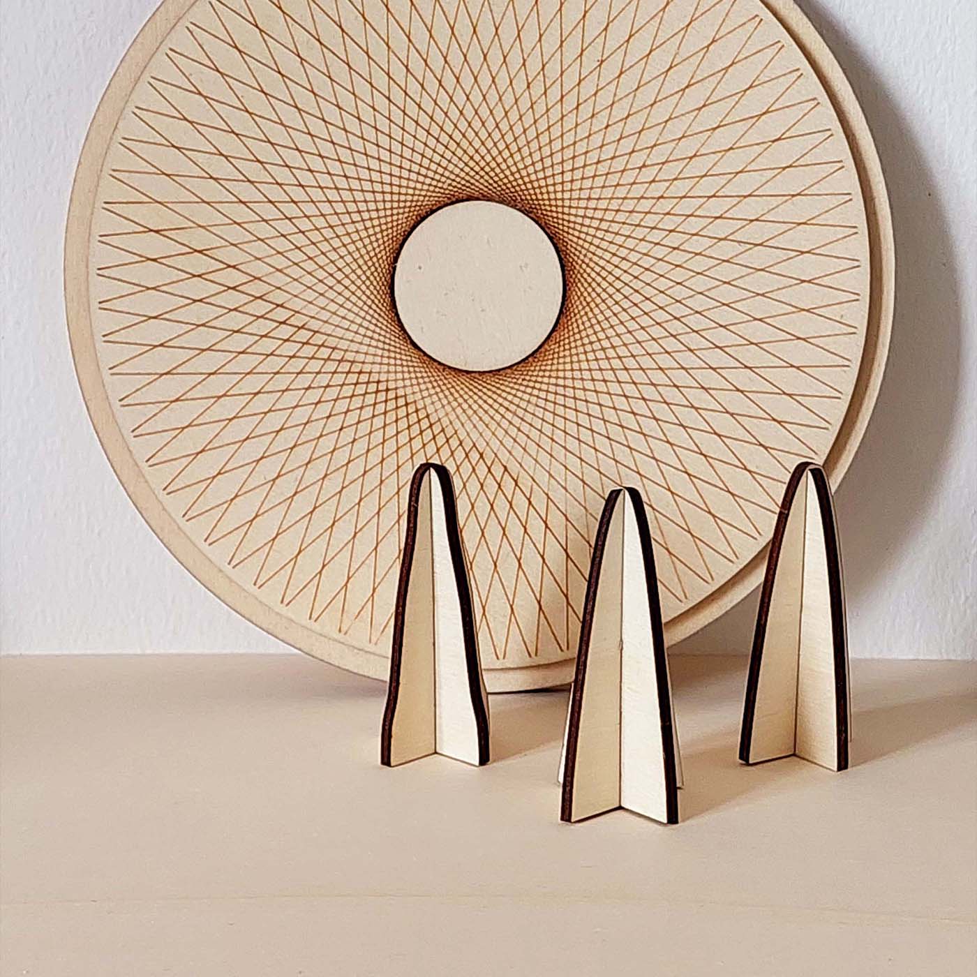3 présentoirs à bagues en bois made in France