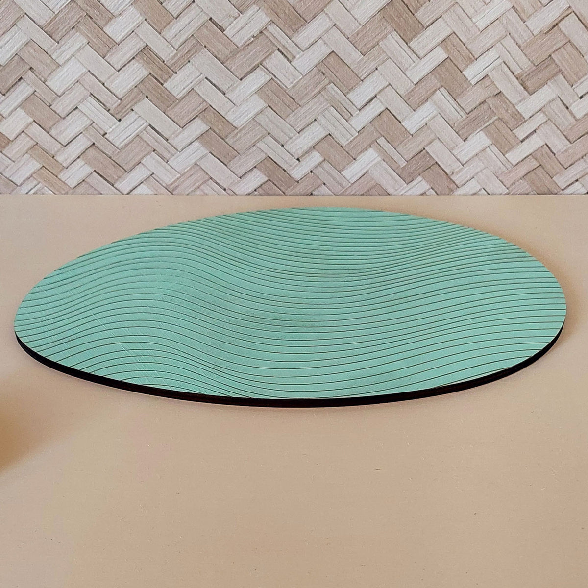 Plateau bijoux et accessoires ZEN L MENTHE en bois éco-responsable, fabriqué en France