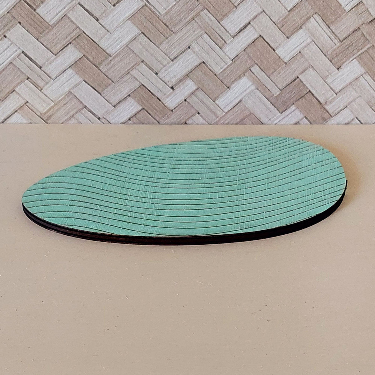 Plateau bijoux et accessoires ZEN S MENTHE en bois éco-responsable, fabriqué en France